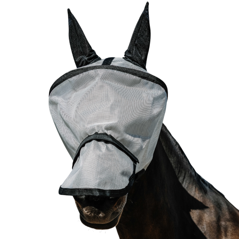 Equithème - Protech zilveren anti-vlieg en UV masker