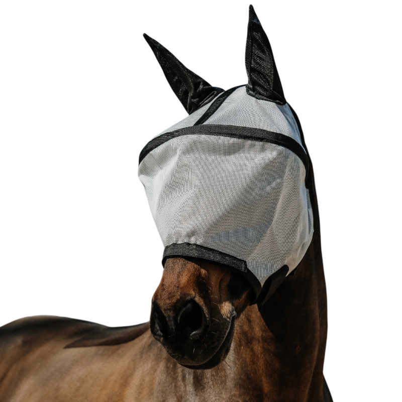 Equithème - Protech zilveren anti-vlieg en UV masker