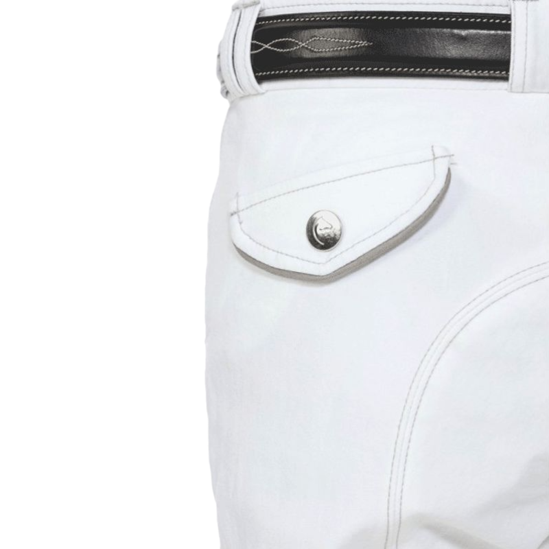 Equithème - Pantalon d'équitation homme Verona blanc | - Ohlala