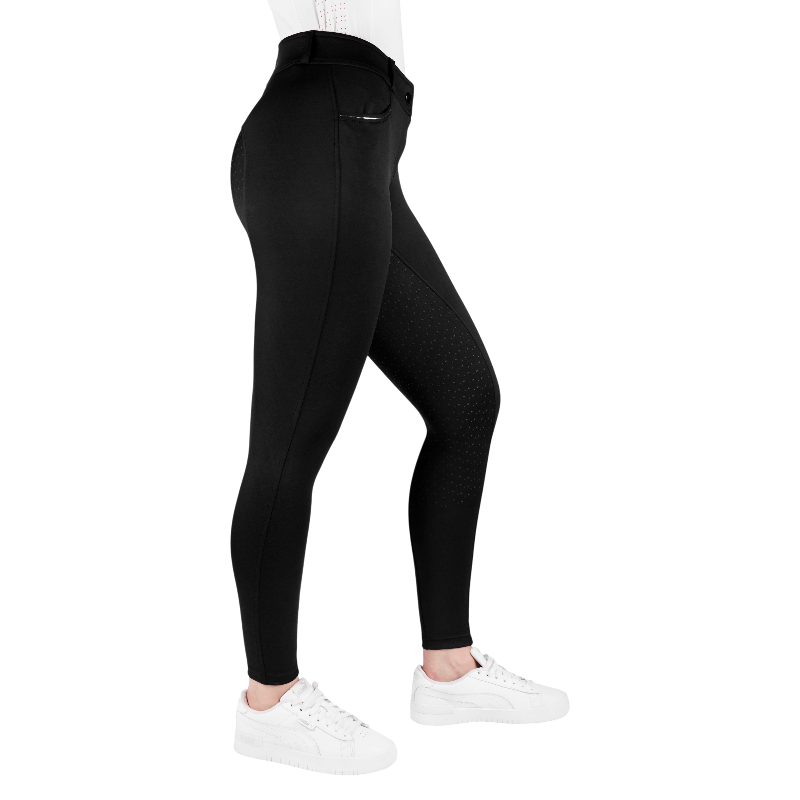 Equithème - Pantalon d'équitation femme Carly noir | - Ohlala