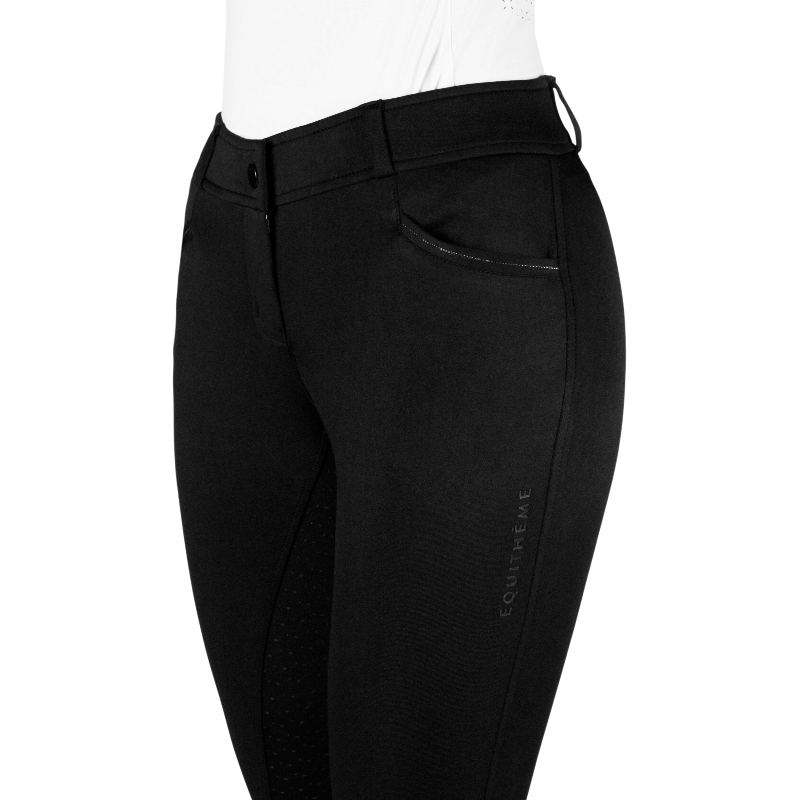 Equithème - Pantalon d'équitation femme Carly noir | - Ohlala
