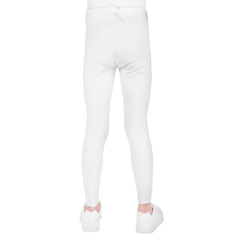 Equithème - Pantalon d'équitation junior Carly blanc