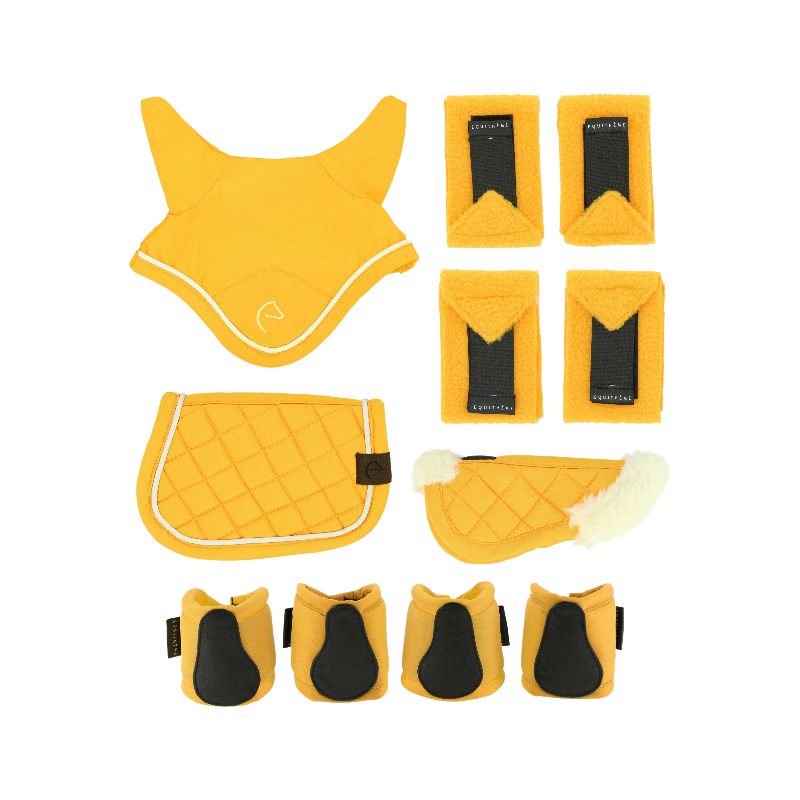 Equithème - Set accessoires voor mini pony geel (x5)