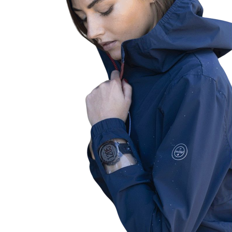 Equithème - Veste de pluie femme Eliza marine | - Ohlala