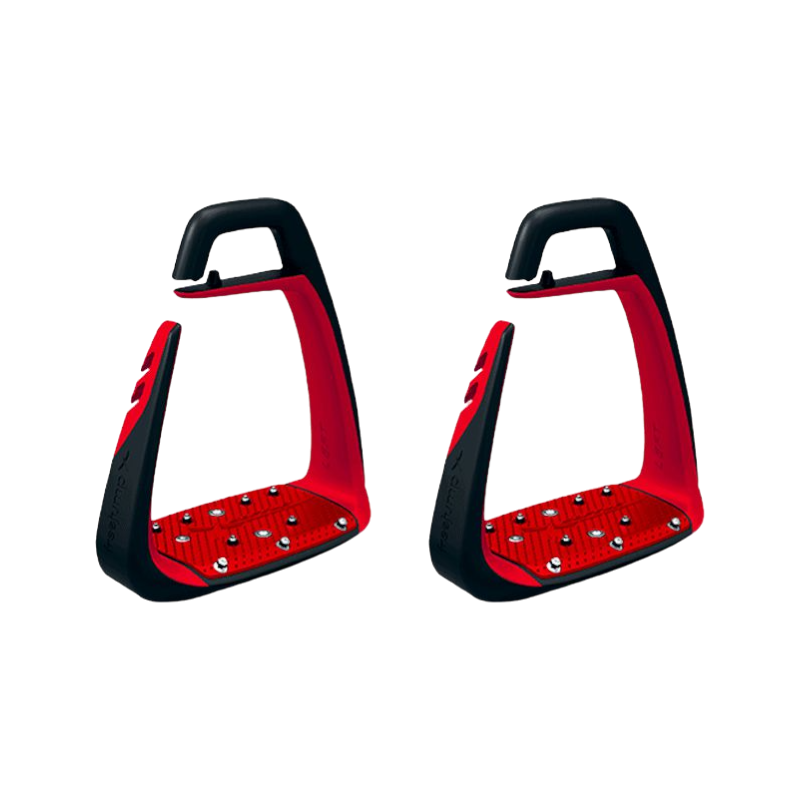 Freejump - Étriers Soft'Up Classic Noir / Rouge | - Ohlala