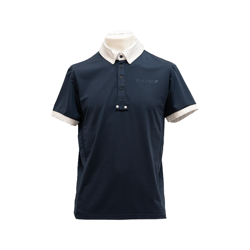 Flags & Cup - Korte mouwen wedstrijd polo voor heren San Remo marine