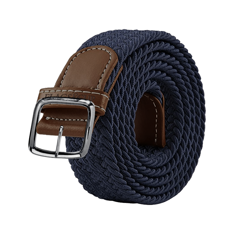 Flags & Cup - Marine elastische riem