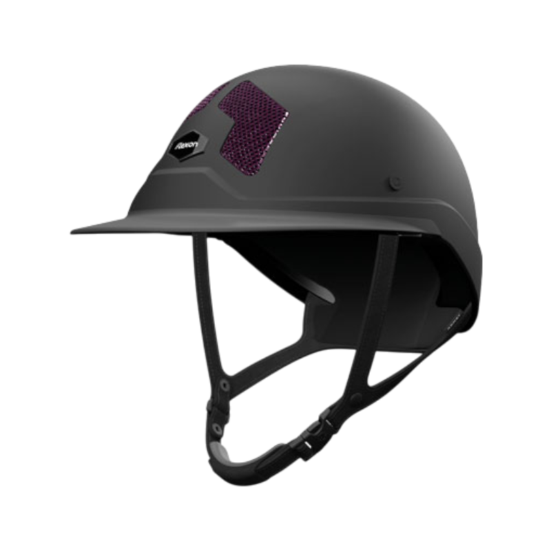 Flex On - Casque d'équitation Armet Dark grilles prune visière Mixte