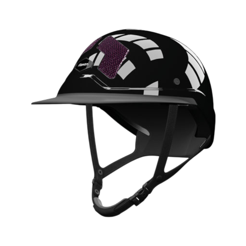 Flex On - Casque d'équitation Armet Star grilles prune visière Mixte