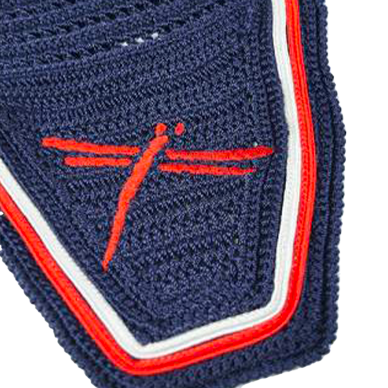 Freejump - Bonnet pour chevaux Premium marine et rouge | - Ohlala