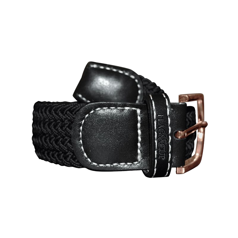 Flags &amp; Cup - Sonora elastic belt black/rose gold 