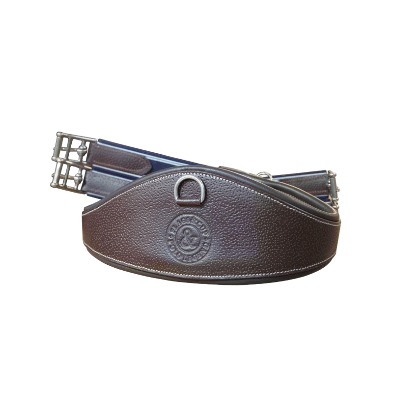 Flags & Cup - Sangle anatomique cuir grainé marron | - Ohlala