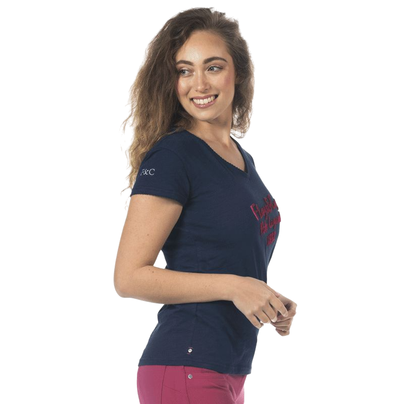 Flags & Cup - T-shirt femme Rafaela marine | - Ohlala