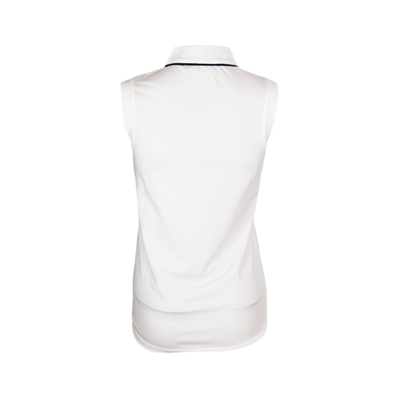 Flags & Cup - Polo sans manches Candiba femme blanc | - Ohlala