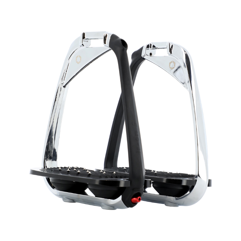 Flex On - Étriers de sécurité Iron S incliné ultra grip chrome gris/ gris