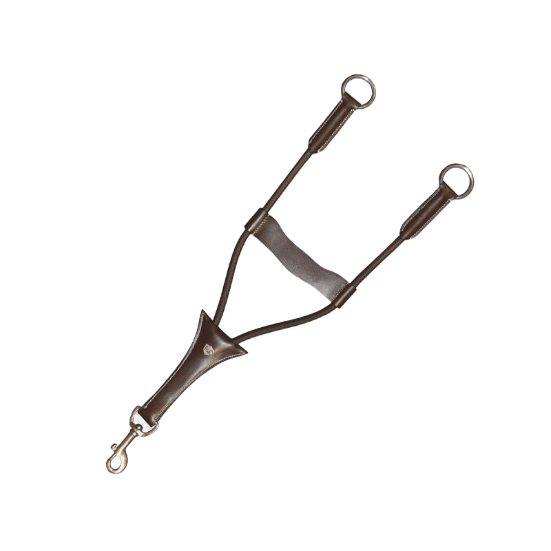 Flags & Cup - Fourche de martingale élastique Marron | - Ohlala