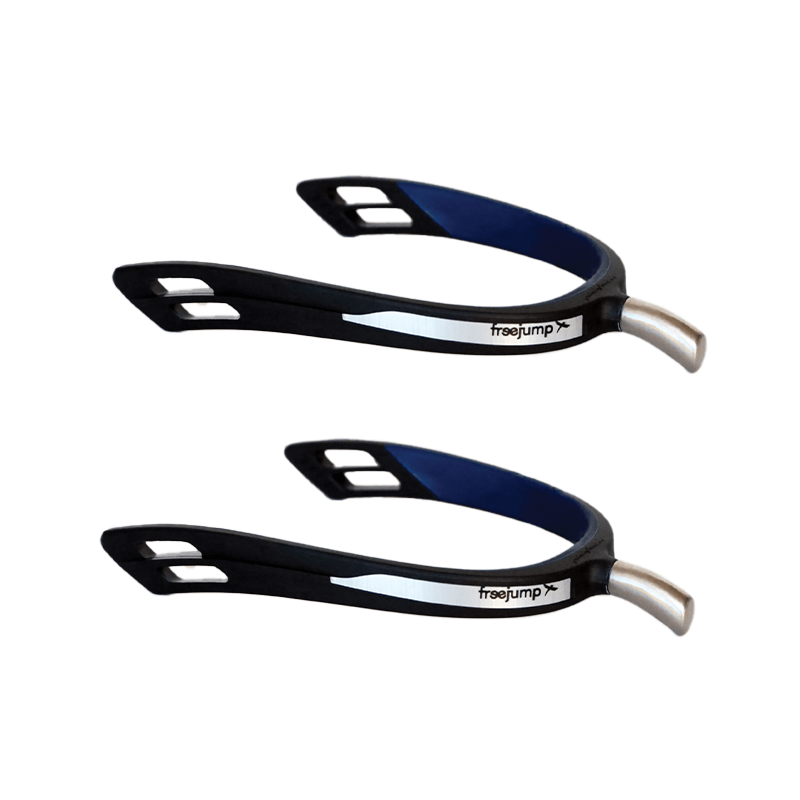 Freejump - Éperons articulés Spur'On à bout extra long Noir / Bleu | - Ohlala