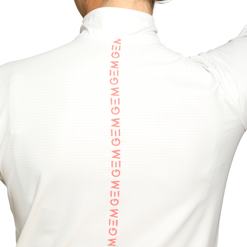 GEM - Polo manches longues Victor femme blanc