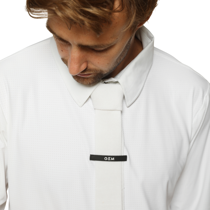 GEM - Polo manches longues homme blanc | - Ohlala