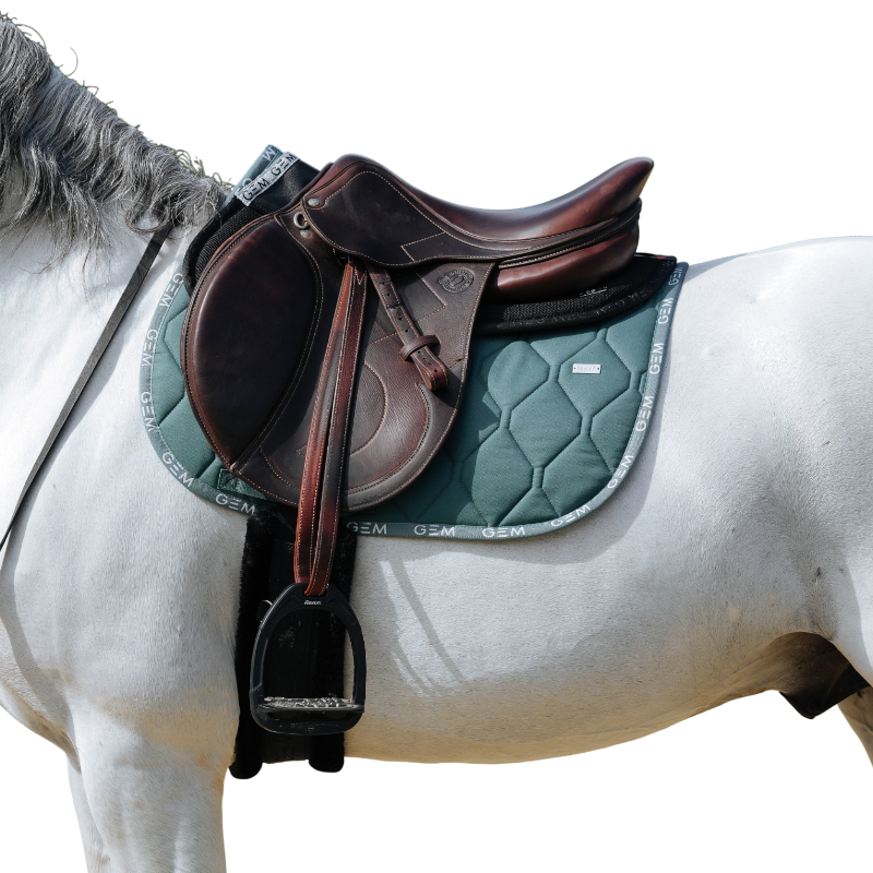 GEM - Tapis de selle Love bleu pacifique | - Ohlala