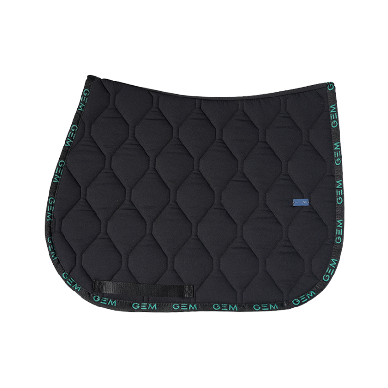 GEM - Zadelpad Love zwart/groen