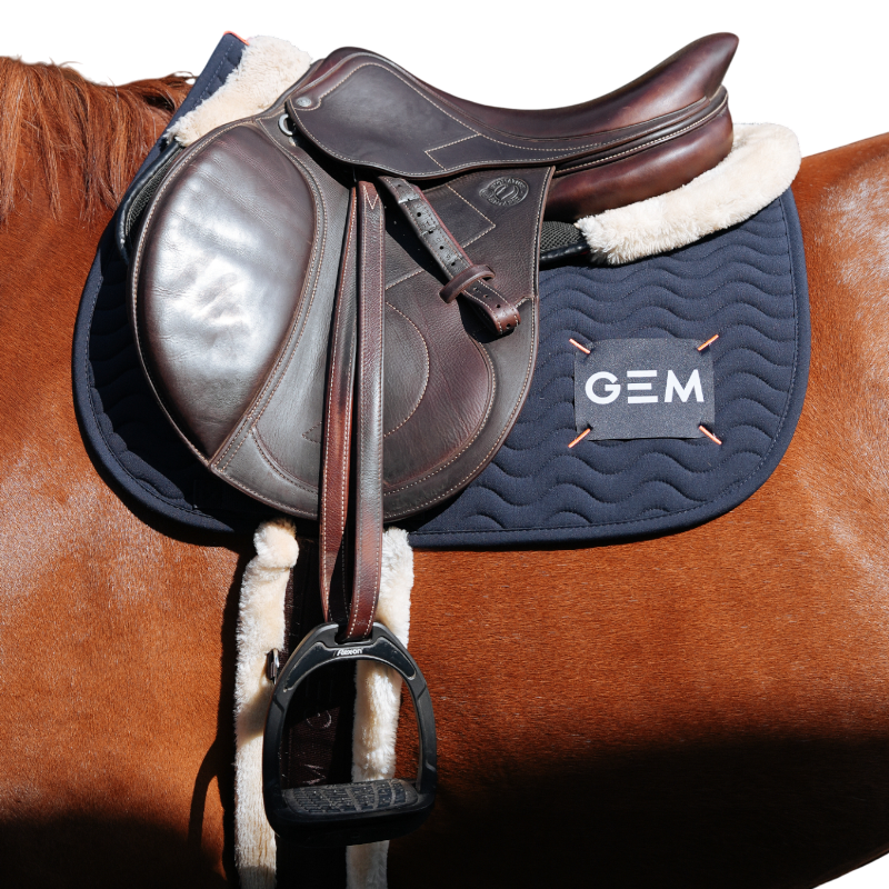 GEM - Tapis de selle Touc Touc marine | - Ohlala