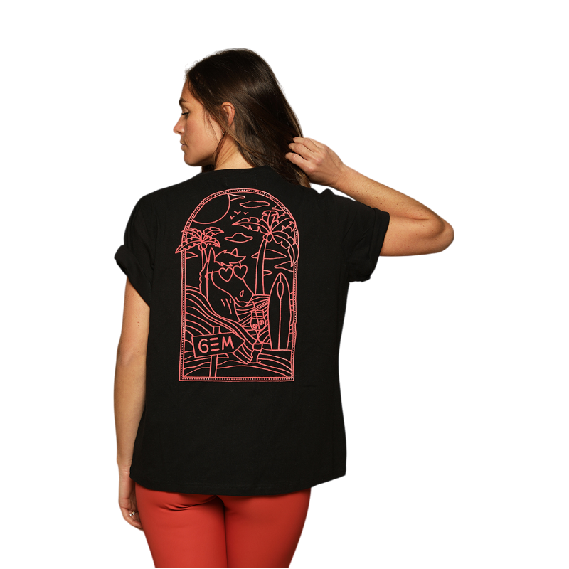 GEM - Dames T-shirt Maho zwart