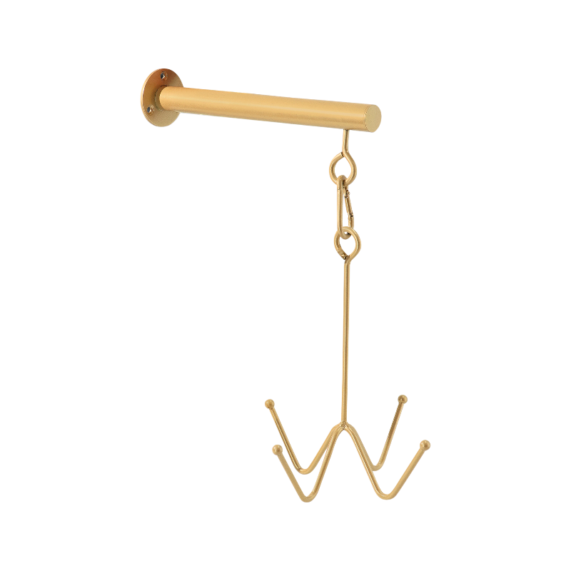 Grooming Deluxe - Porte-bridon mural 4 branches or | - Ohlala