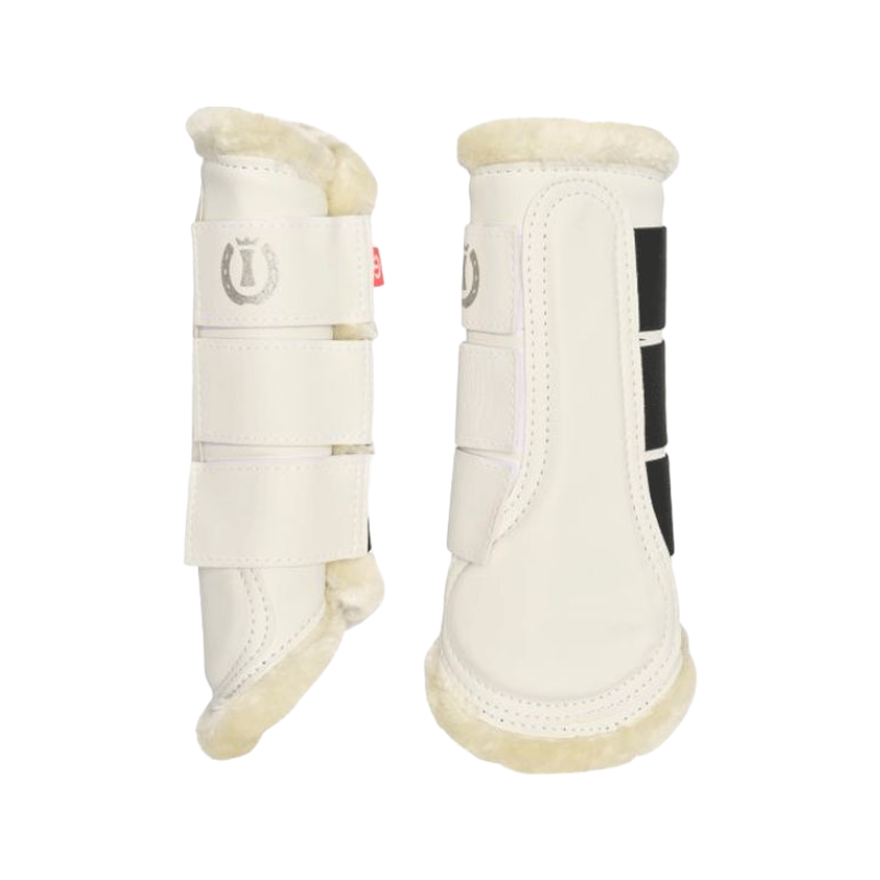 Imperial Riding - Guêtres fermées moutons blanc x2 | - Ohlala