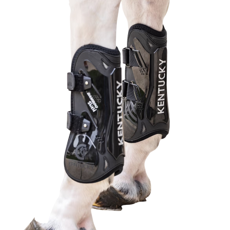 Kentucky Horsewear - Guêtres à velcro Bambou noir