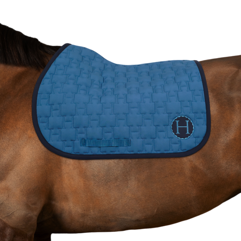 Harcour - Tapis de selle Salva blue steel | - Ohlala