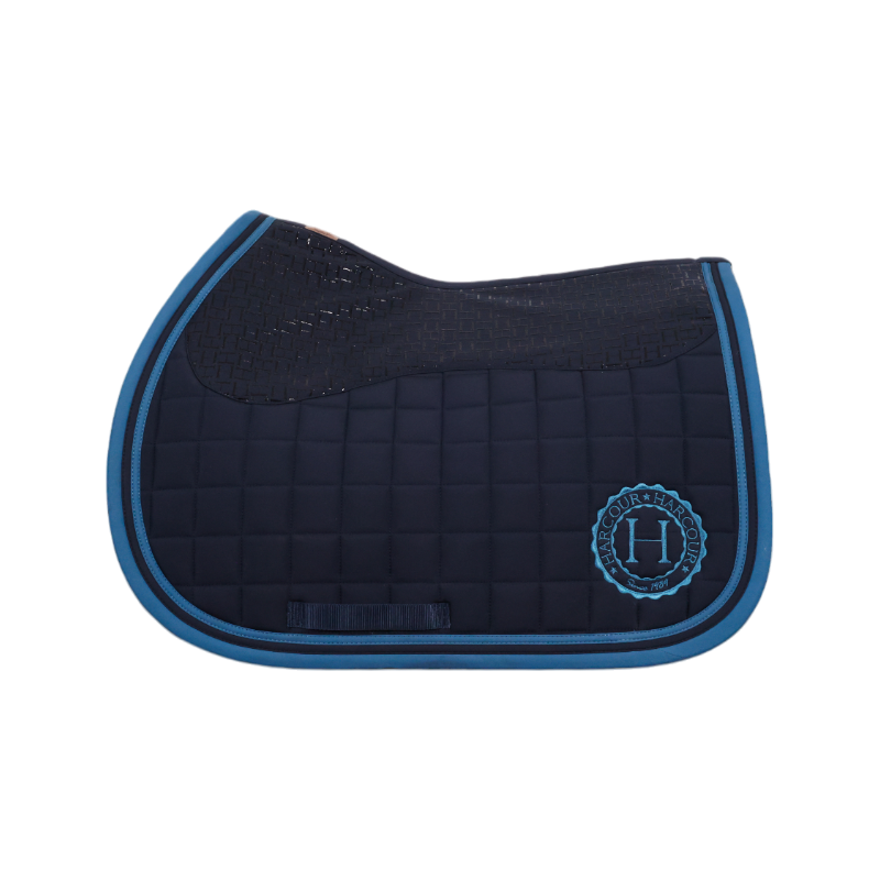 Harcour - Tapis de selle Sara marine | - Ohlala
