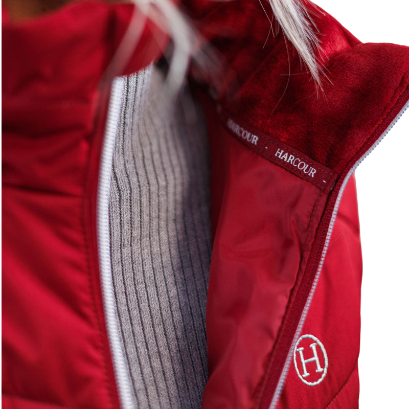 Harcour - Doudoune sans manches femme Best of rouge rubis | - Ohlala