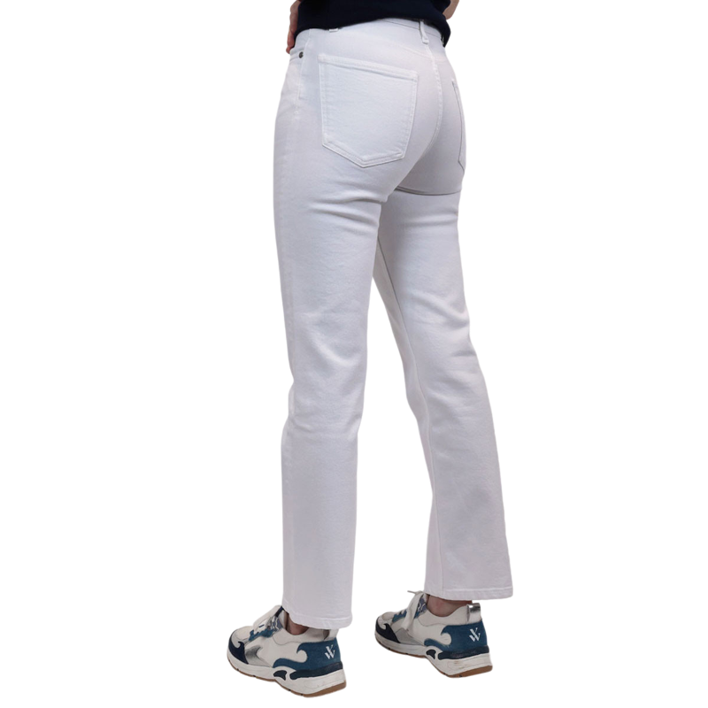 Harcour - Jean mom femme Juliette blanc | - Ohlala
