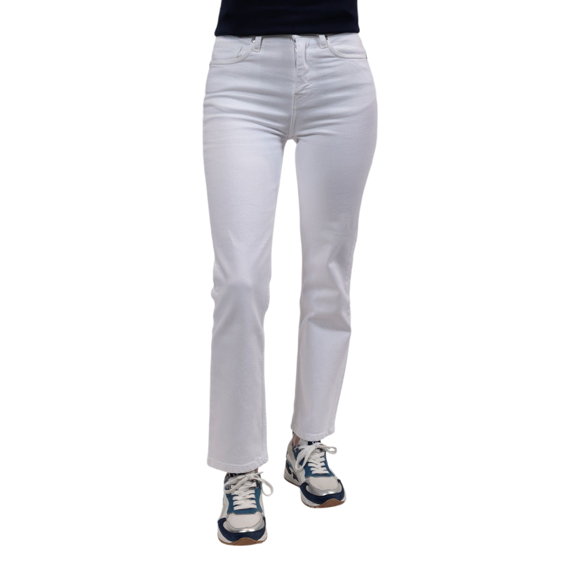 Harcour - Jean mom femme Juliette blanc | - Ohlala
