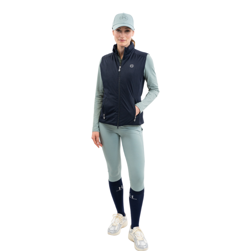 Harcour - Legging d'équitation femme Louna grey green | - Ohlala