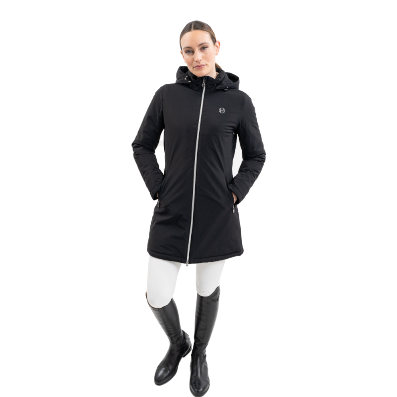 Harcour - Parka longue femme Robertah noir | - Ohlala