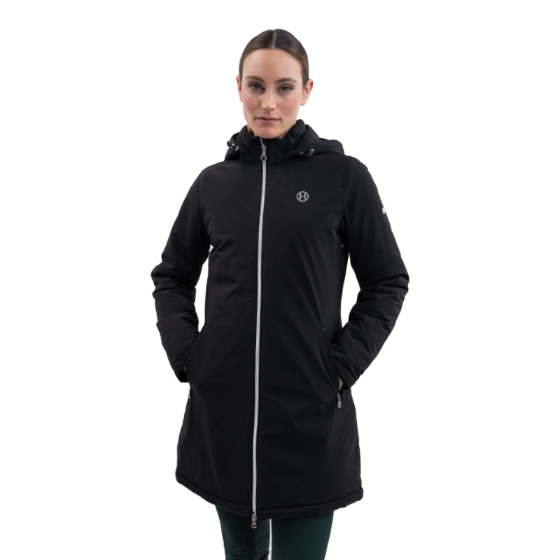 Harcour - Parka longue femme Robertah noir | - Ohlala