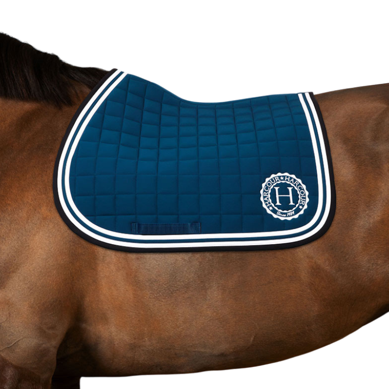 Harcour - Tapis de selle Soft bleu lagon