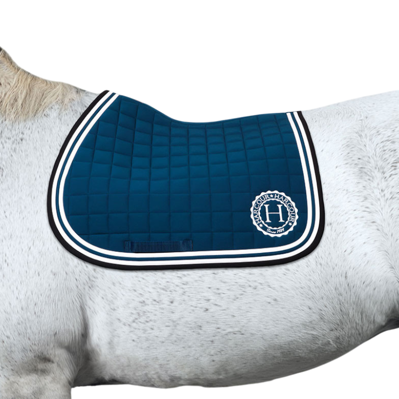Harcour - Tapis de selle Soft bleu lagon