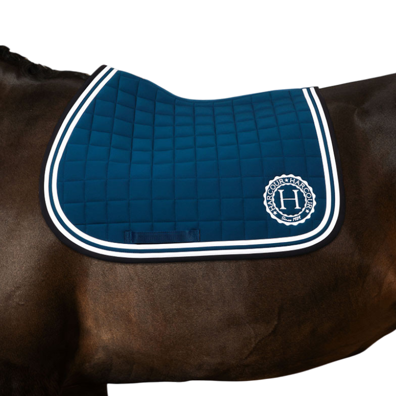 Harcour - Tapis de selle Soft bleu lagon