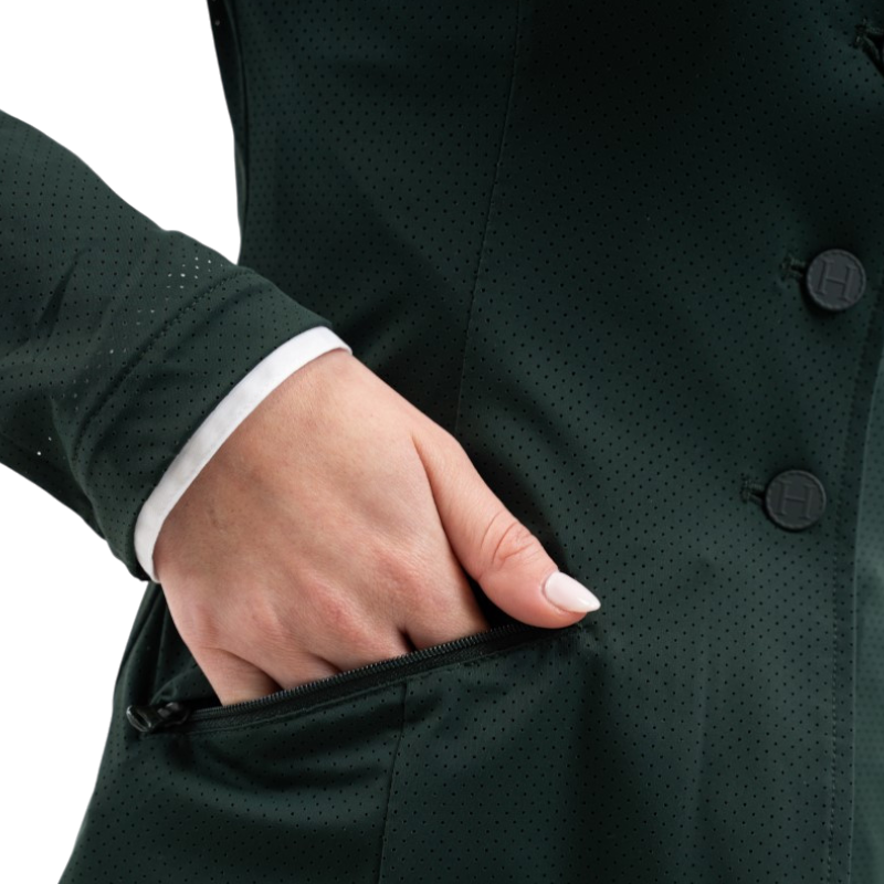Harcour - Veste de concours femme Jade vert jungle | - Ohlala