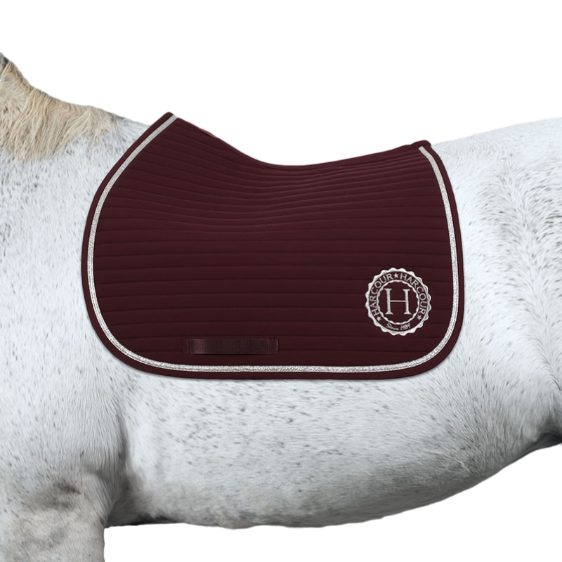 Harcour - Tapis de selle Karembar aubergine | - Ohlala