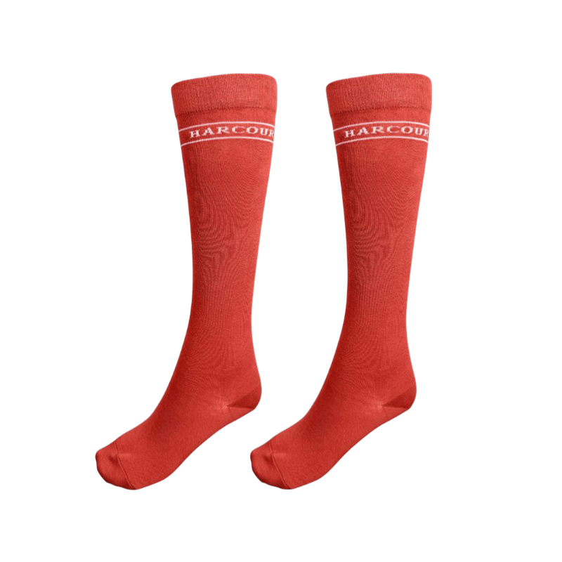 Harcour - Chaussettes d'équitation Beeges grapefruit/ marine/ jump aurora (x3) | - Ohlala