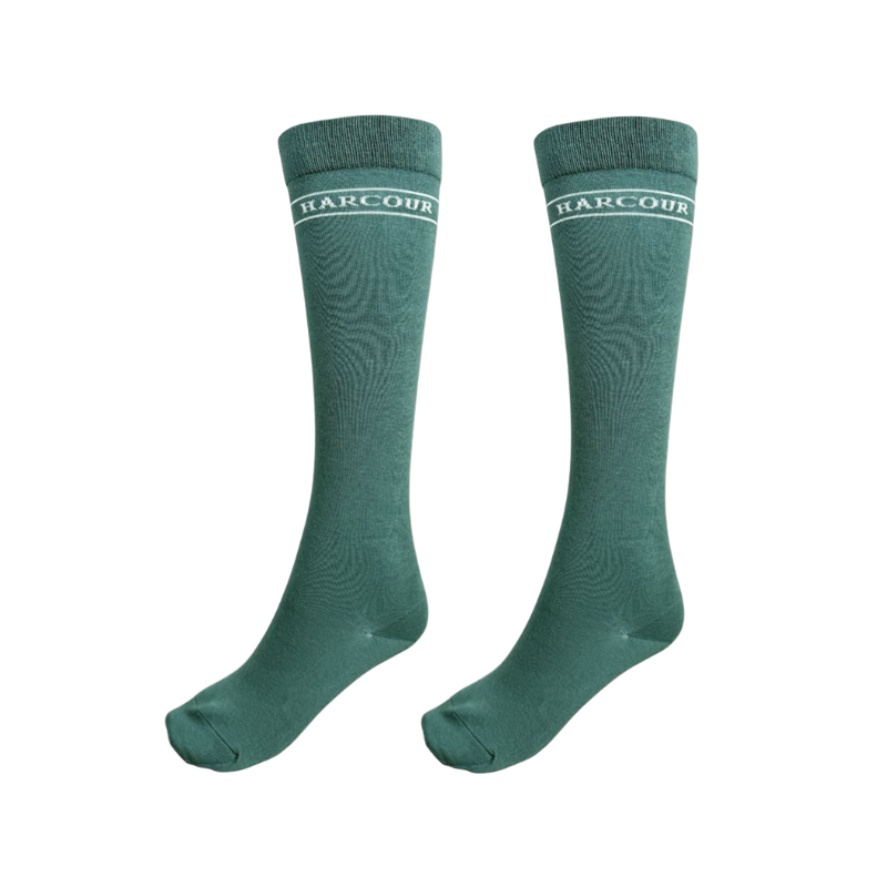 Harcour - Chaussettes d'équitation Beeges paon/ marine/ jump marine (x3) | - Ohlala