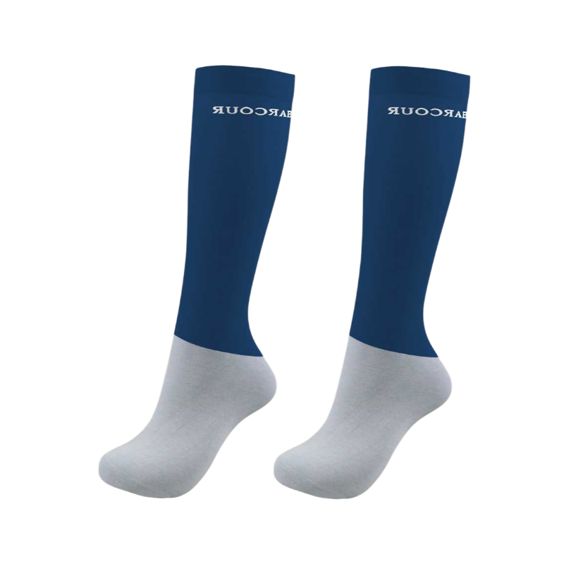 Harcour - Chaussettes d'équitation Vaya bleu lagon (X2) | - Ohlala