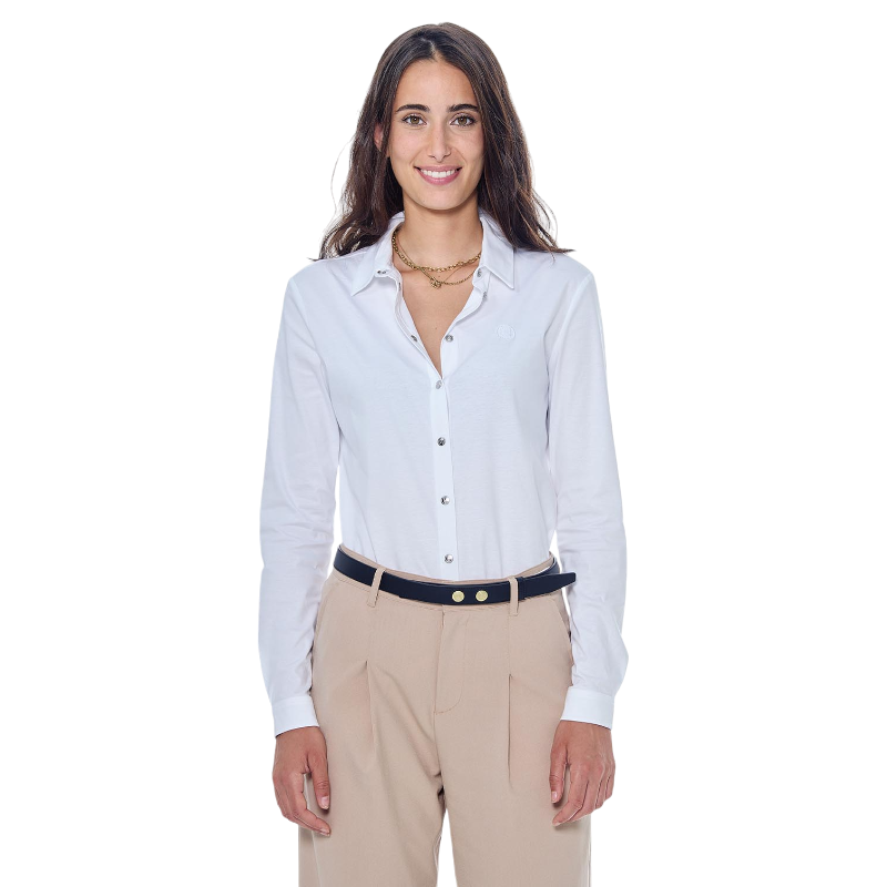 Harcour - Chemise manches longues femme Sharmy blanc | - Ohlala