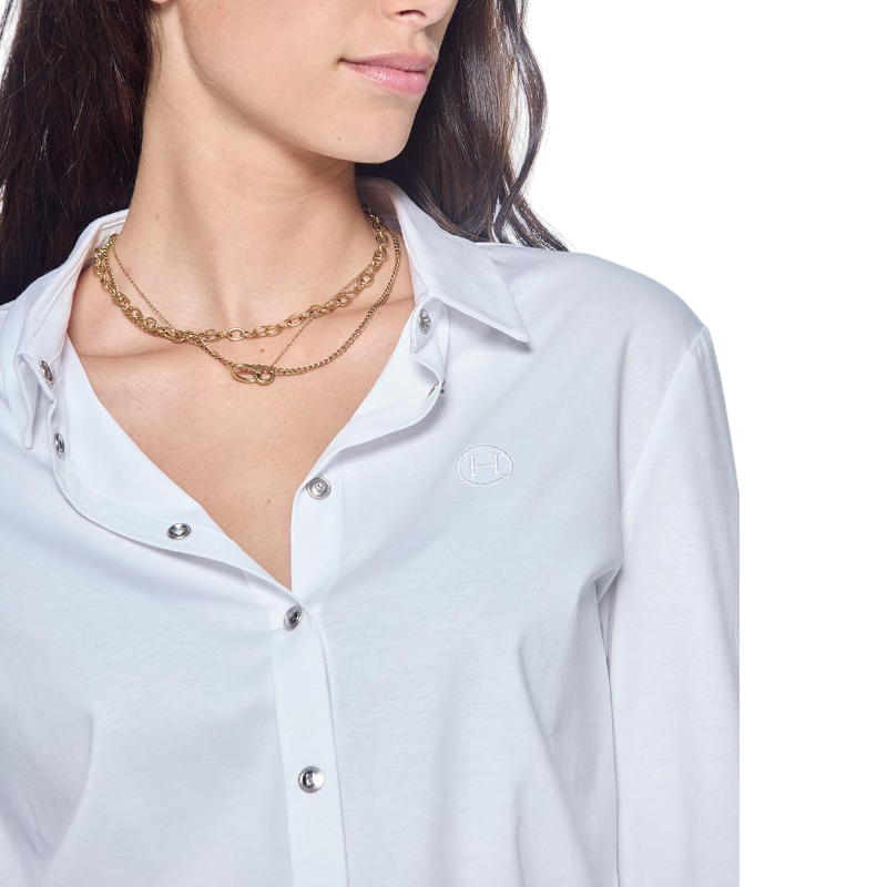 Harcour - Chemise manches longues femme Sharmy blanc | - Ohlala