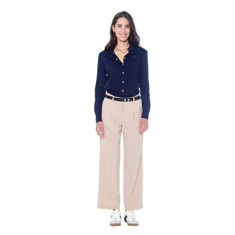 Harcour - Chemise manches longues femme Sharmy marine | - Ohlala