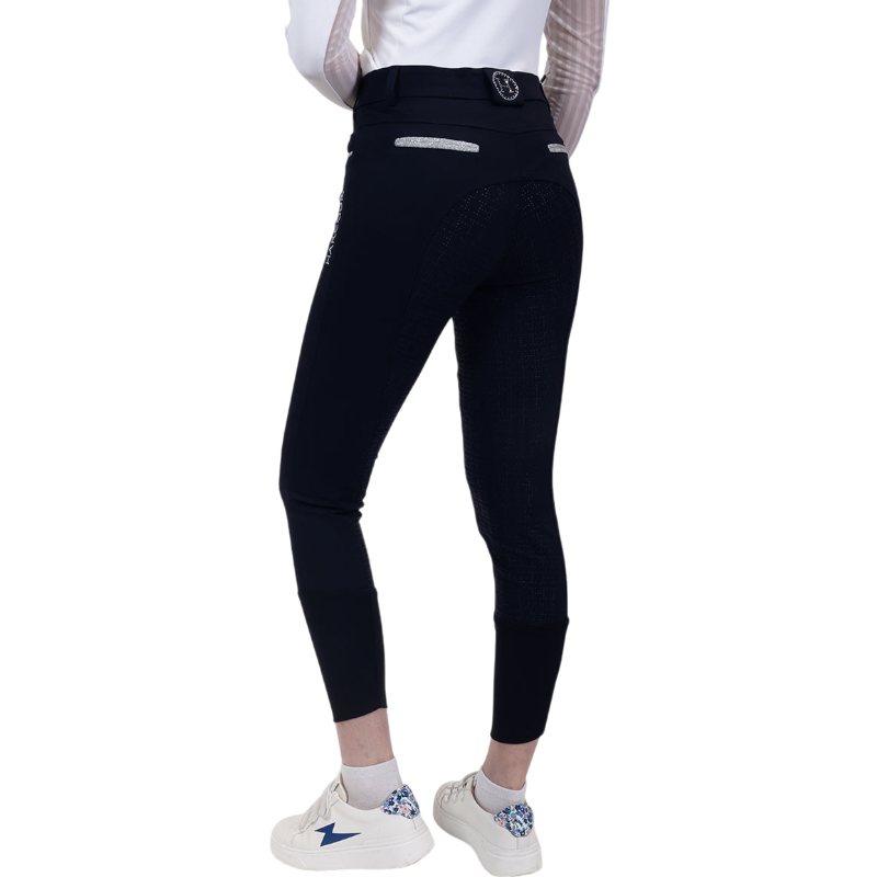 Harcour - Pantalon d'équitation femme Boogie marine | - Ohlala
